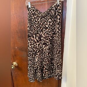 Leopard Print Women's Maxi Skirt